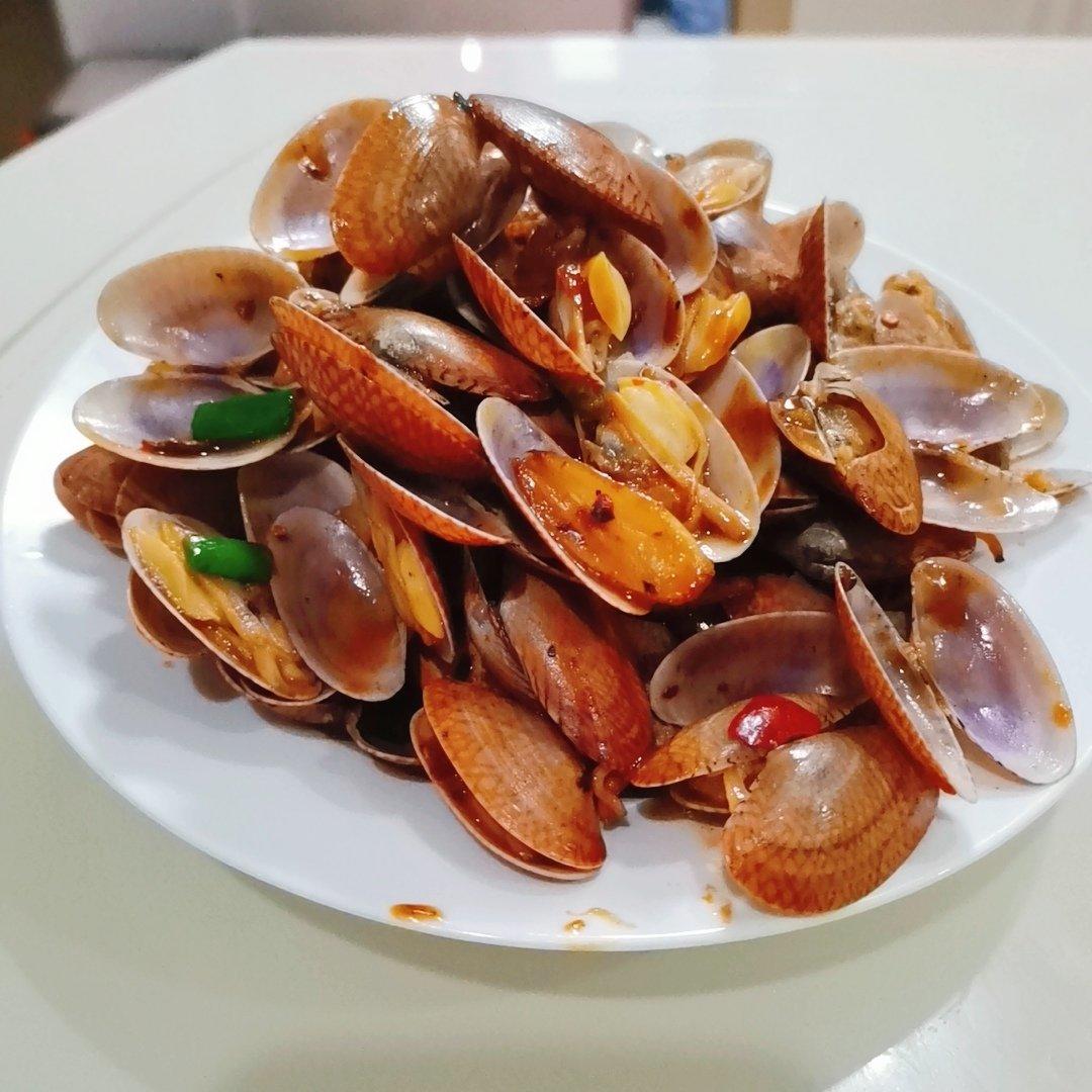 5分钟快手菜❗️秒杀路边摊爆炒花甲～好吃到爆