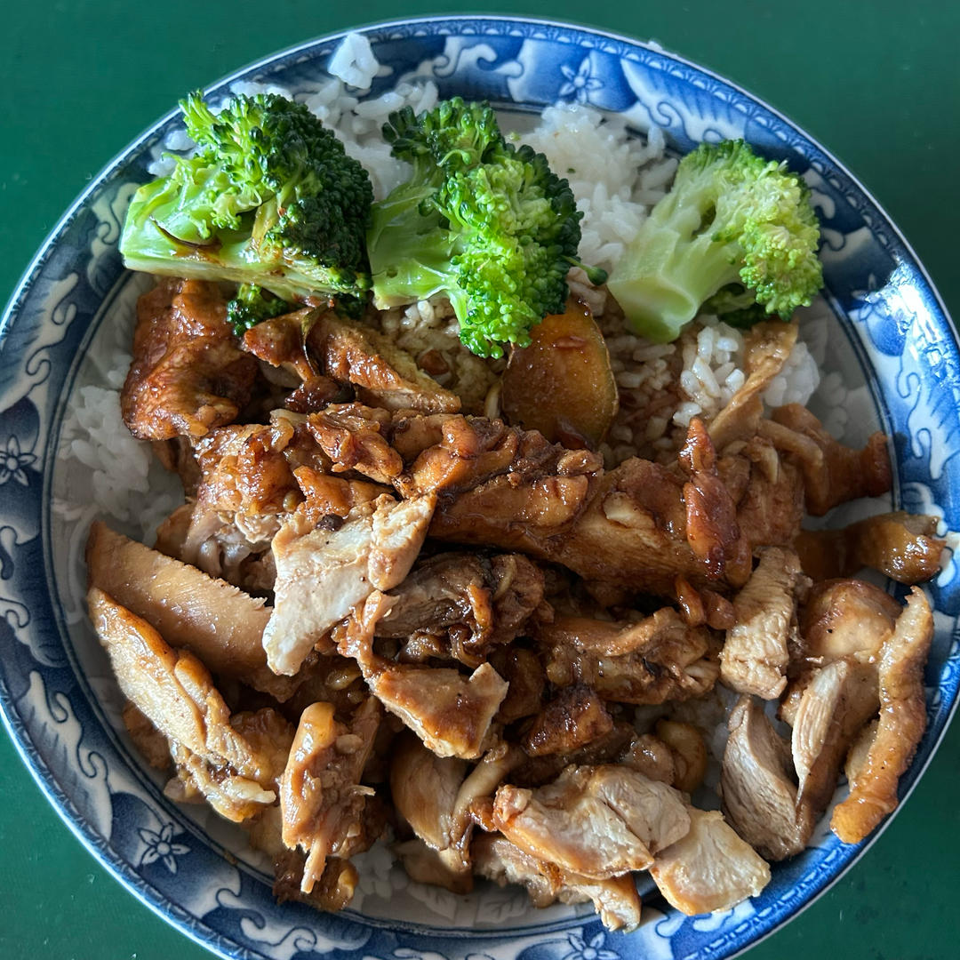 不放一滴油的照烧鸡腿饭