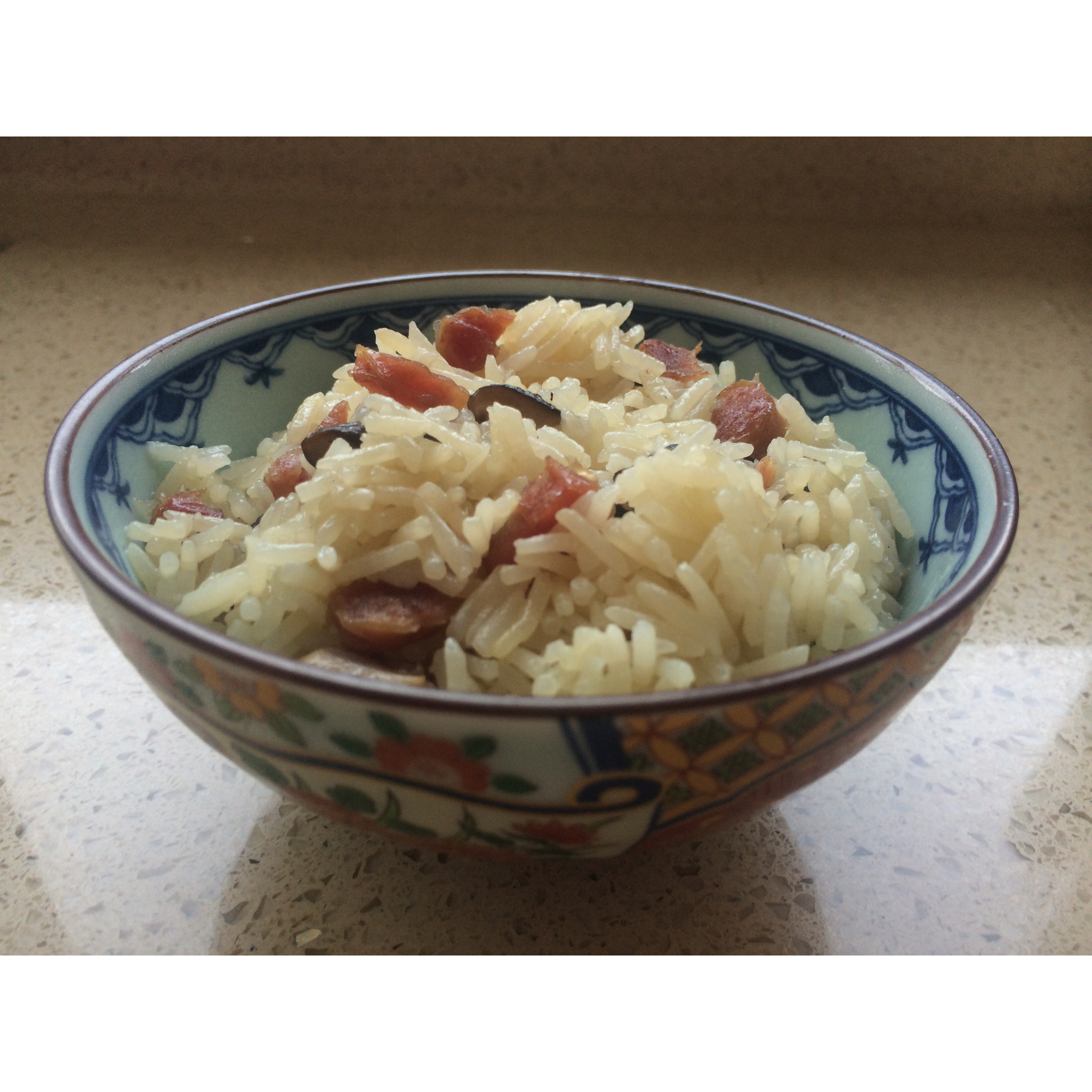 电饭锅版香菇腊肠饭