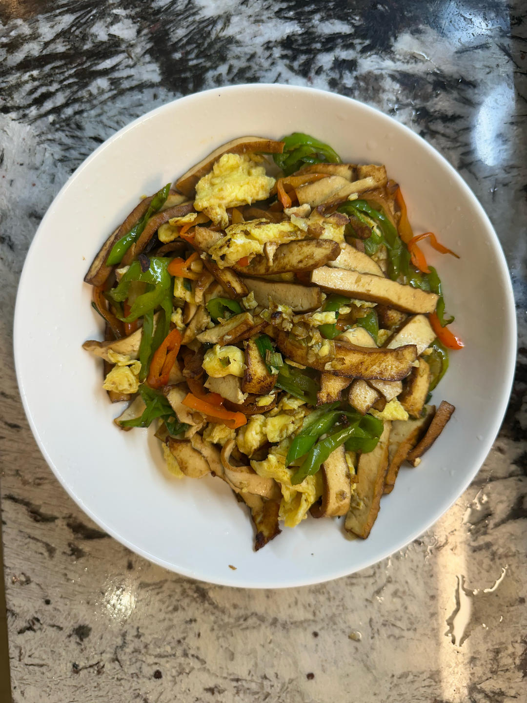 青椒炒豆干