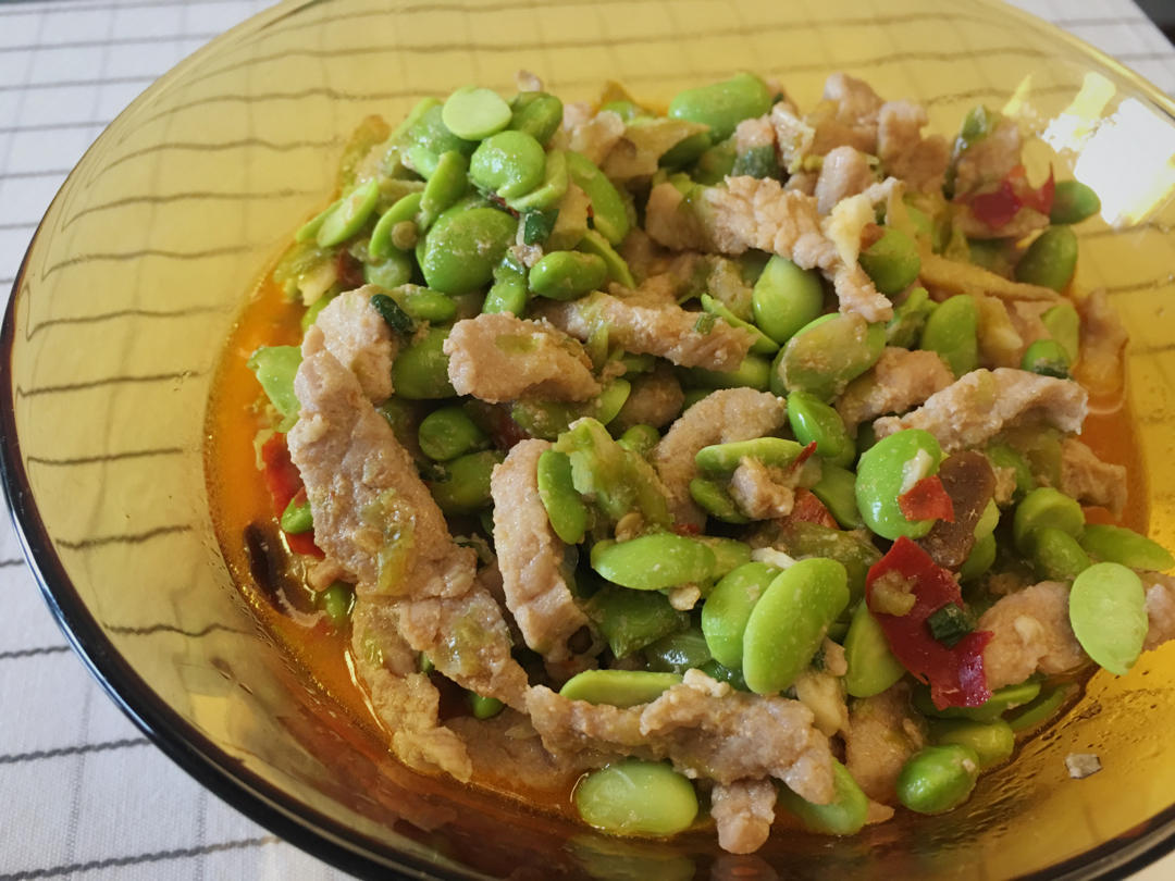 毛豆肉丝
