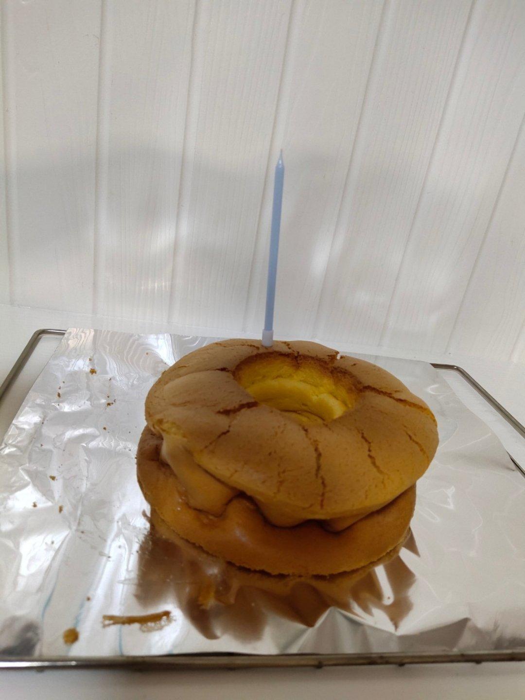 新手零失败的原味戚风蛋糕（八寸）