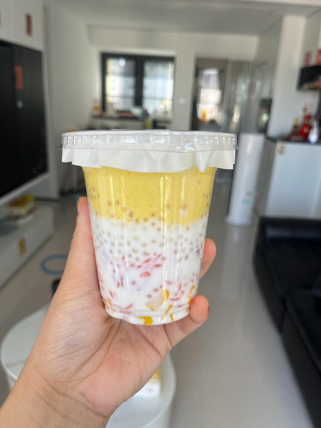 椰浆芒果西米露（杨枝甘露），终于做出饮品店一样好喝的味道了！真简单！图文详解