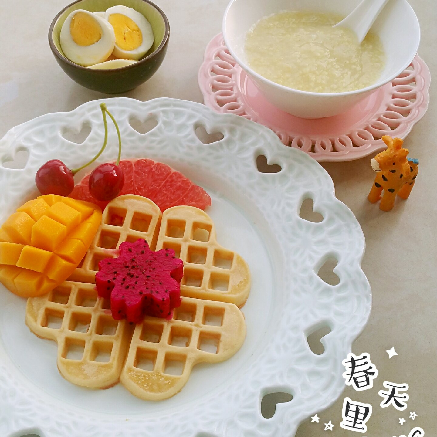 草莓季～华夫饼