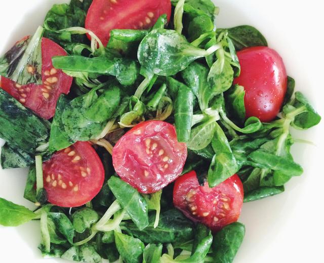 超简单番茄蔬菜沙拉的做法