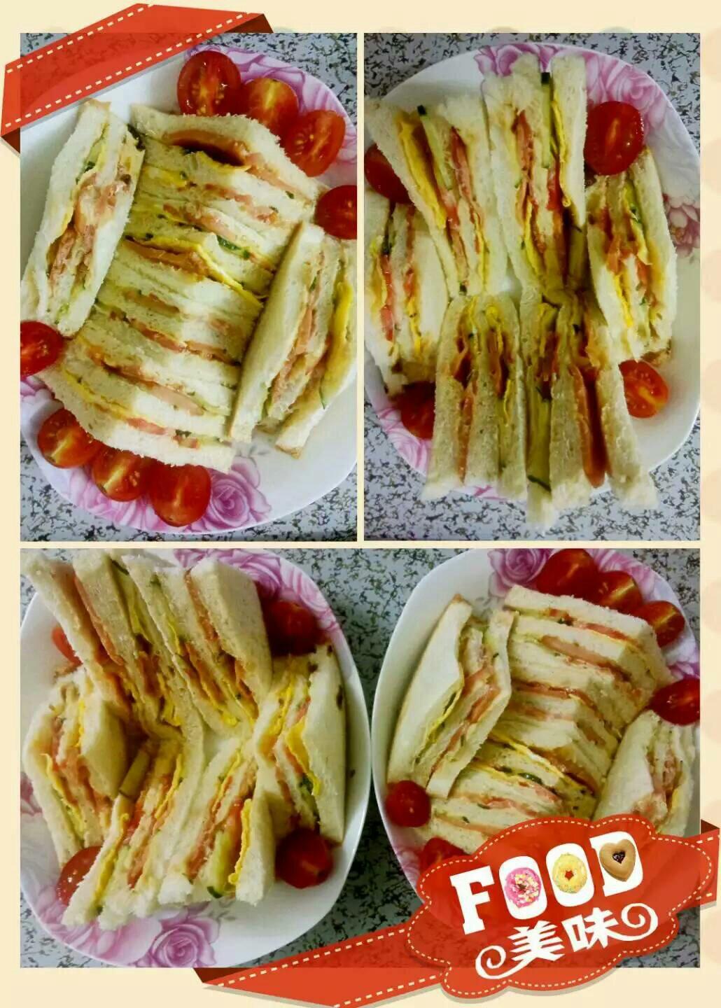 火腿芝士蛋三文治