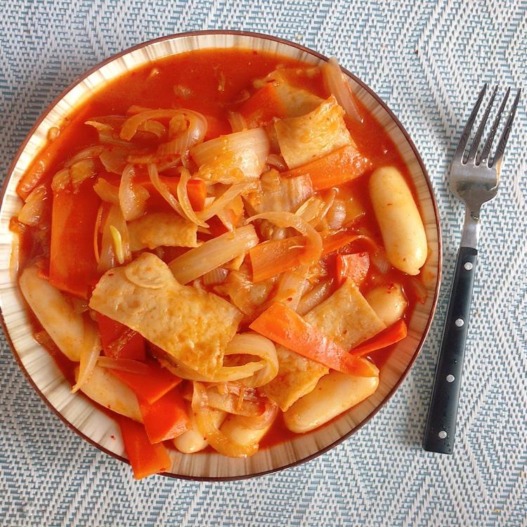 韩式辣炒年糕（or网红芝士套路之芝心年糕）