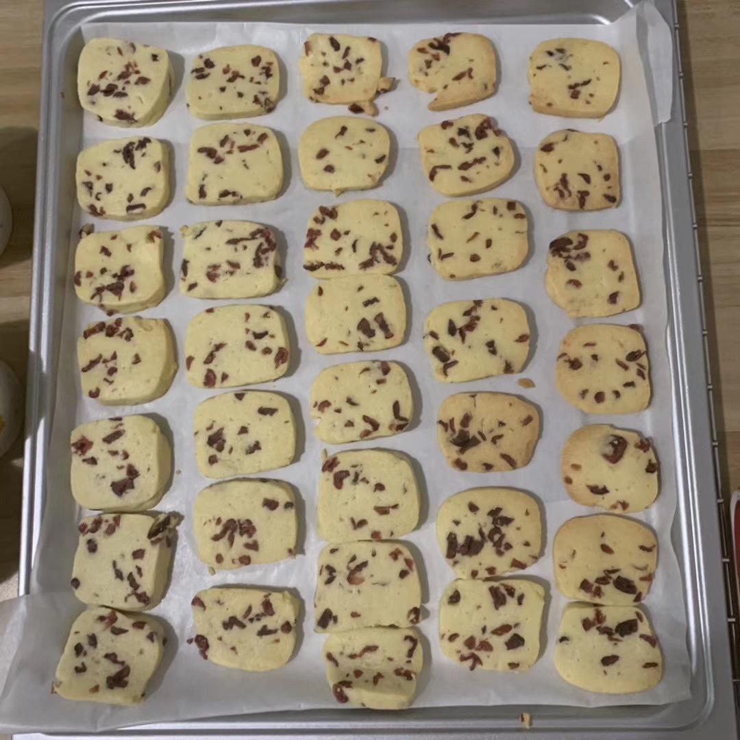 低糖少油版蔓越莓饼干