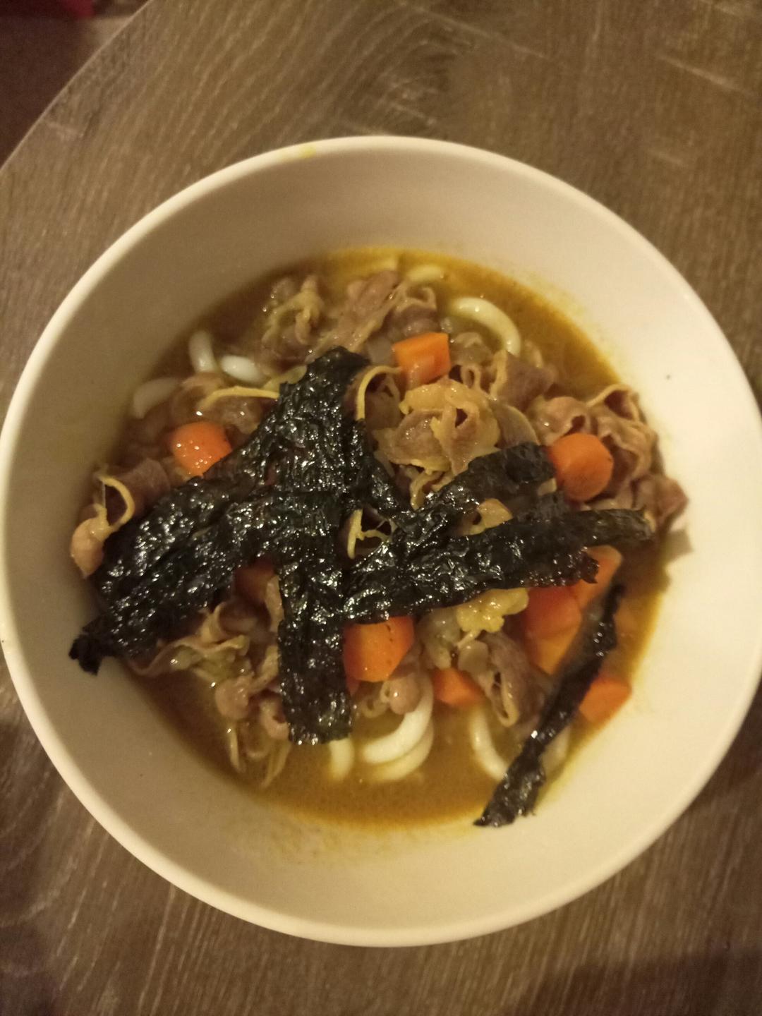 咖喱肥牛乌冬面