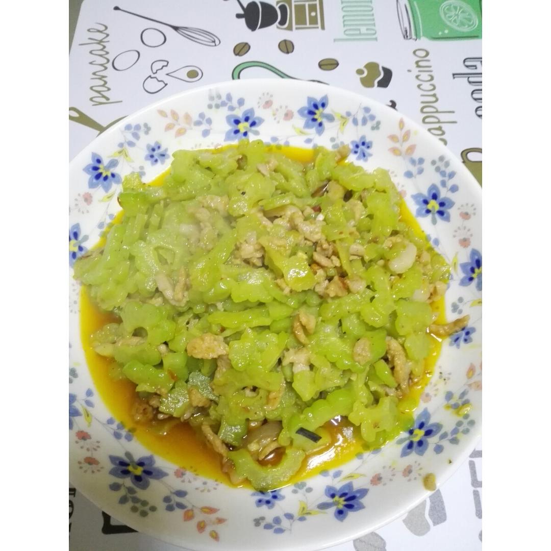 豆豉苦瓜炒肉