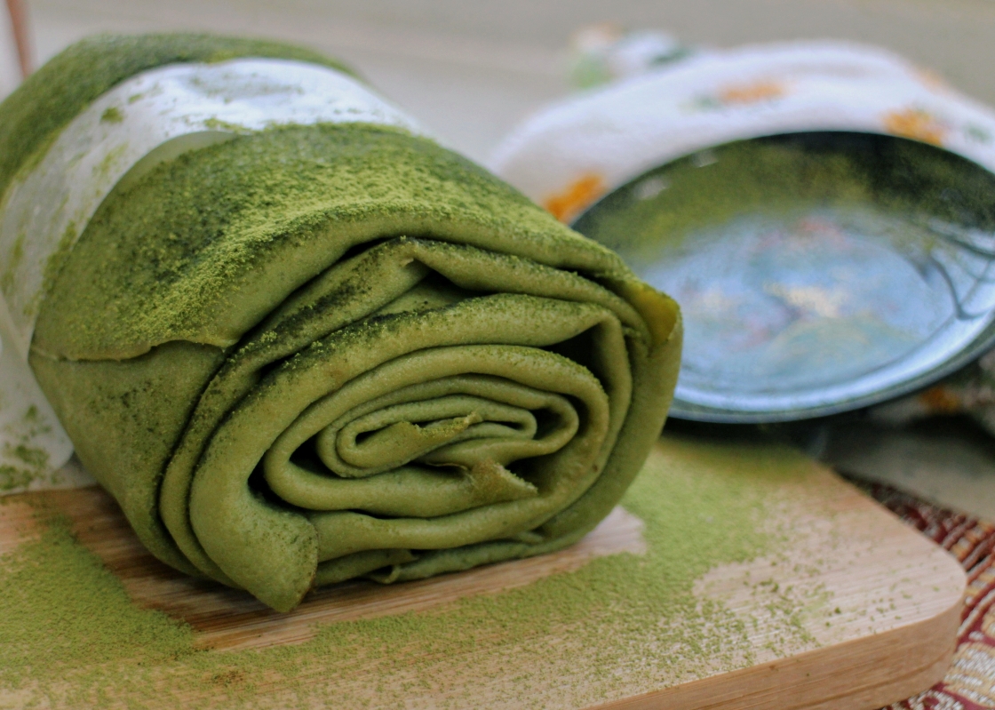 成功率超高的抹茶毛巾卷裹上豆乳卡仕达低脂又健康的做法