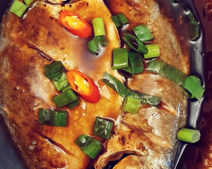 【 糖醋白鲳鱼】