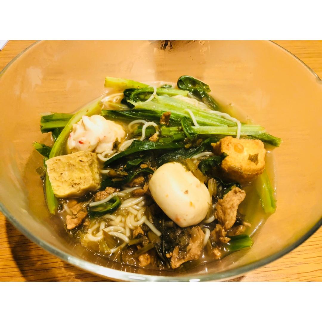 雪菜肉丝面
