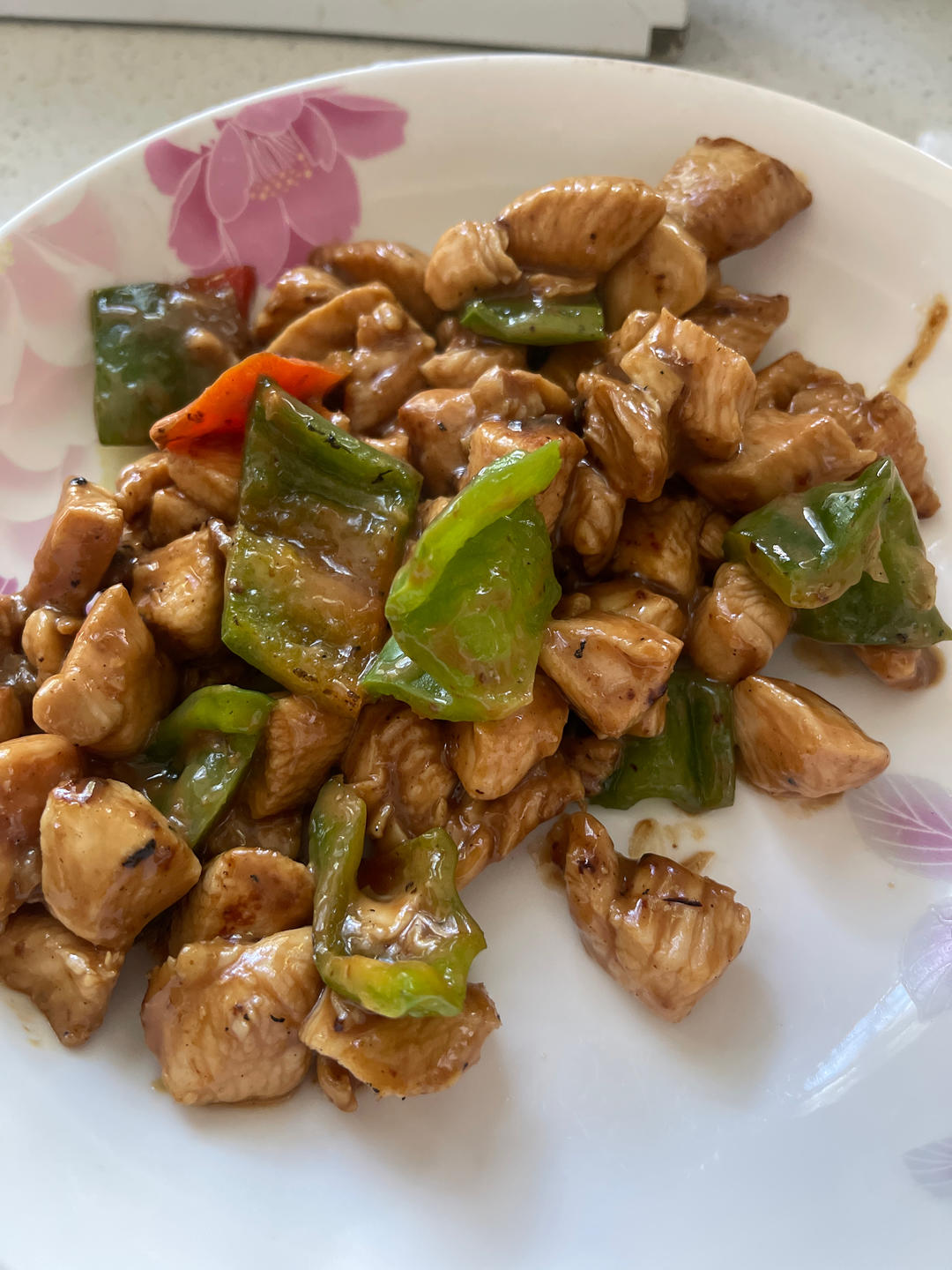 中餐吃出小蛮腰～青椒鸡胸肉丝