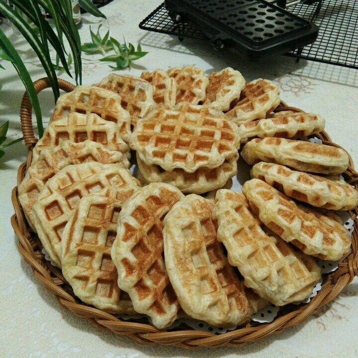 少油黑麦麻薯华夫饼【健康主食】