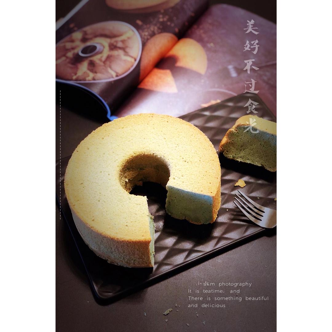 蝶豆花戚风蛋糕