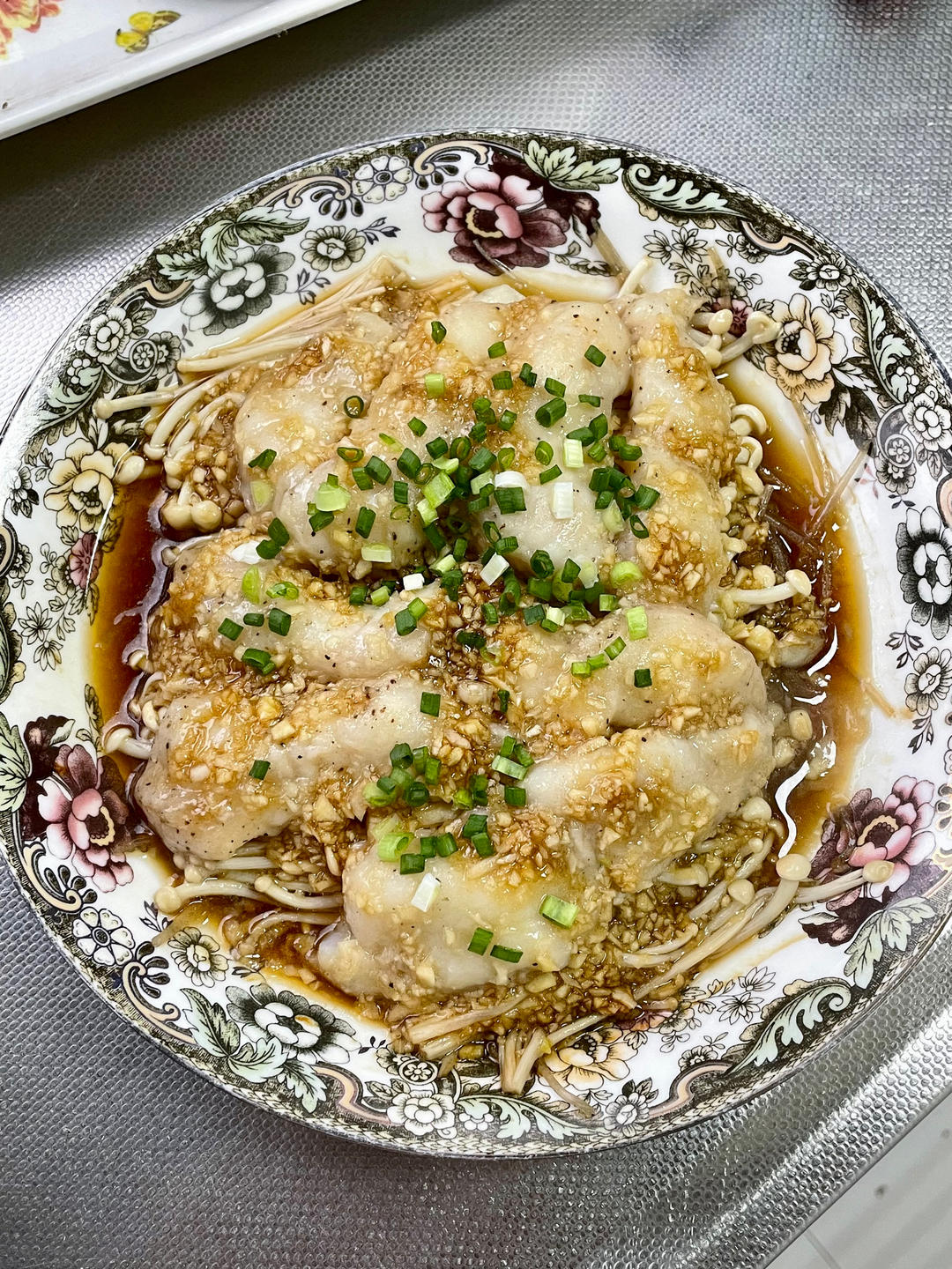 【0失败低脂减肥餐】蒜蓉粉丝金针菇龙利鱼/巴沙鱼