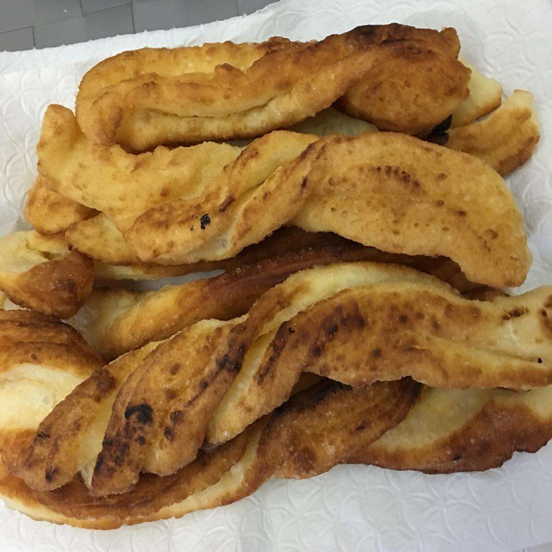 自制无泡打粉油条