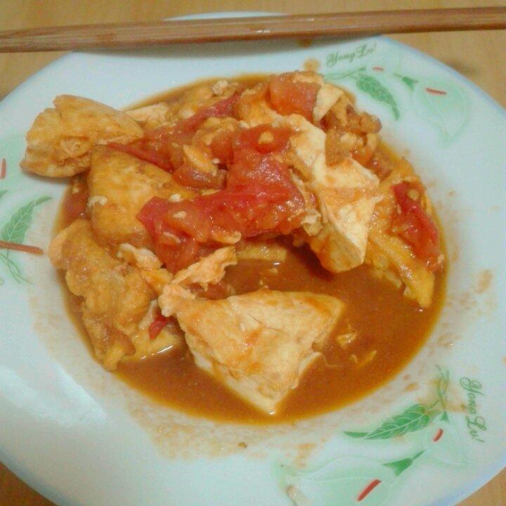 西红柿烧豆腐