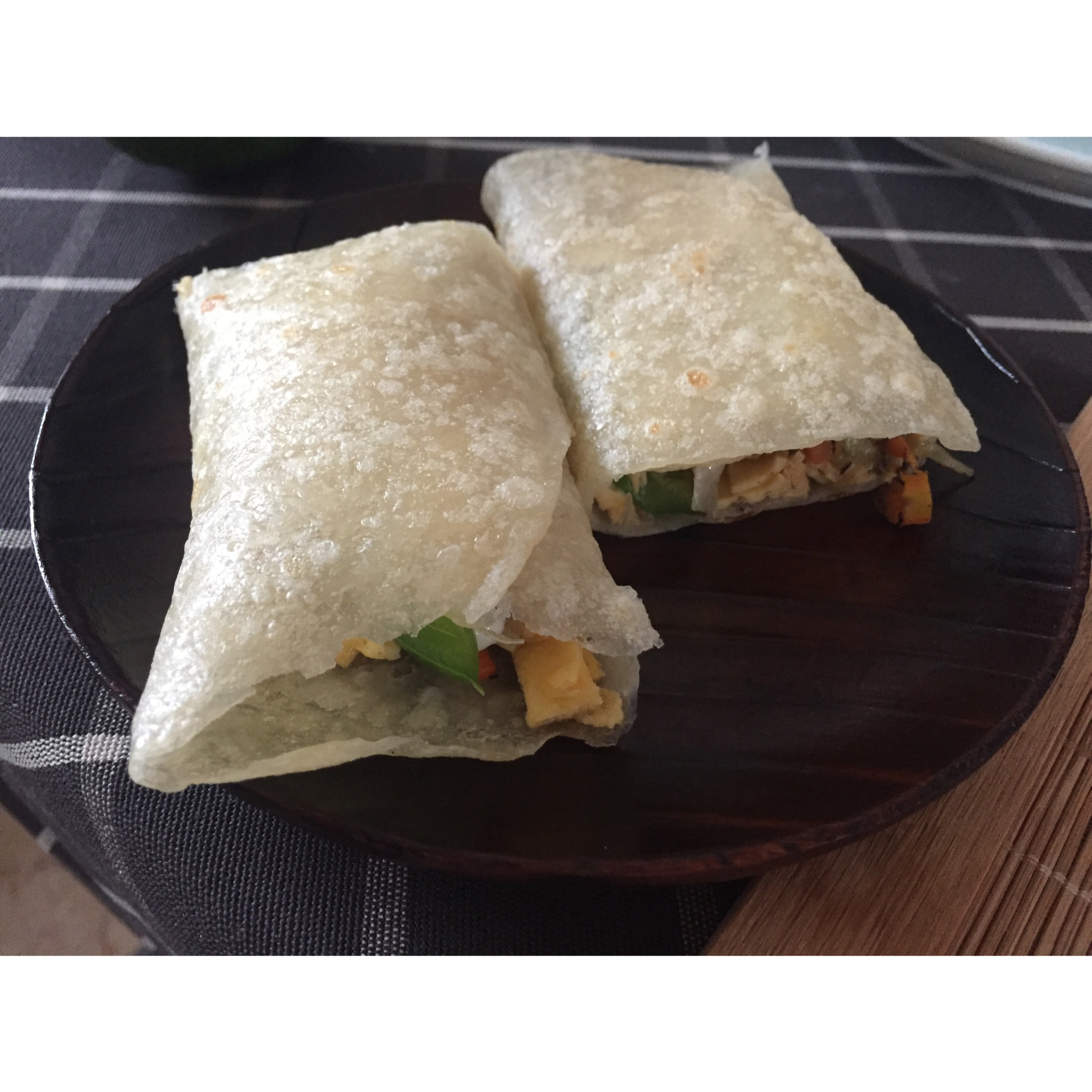 五彩素春饼