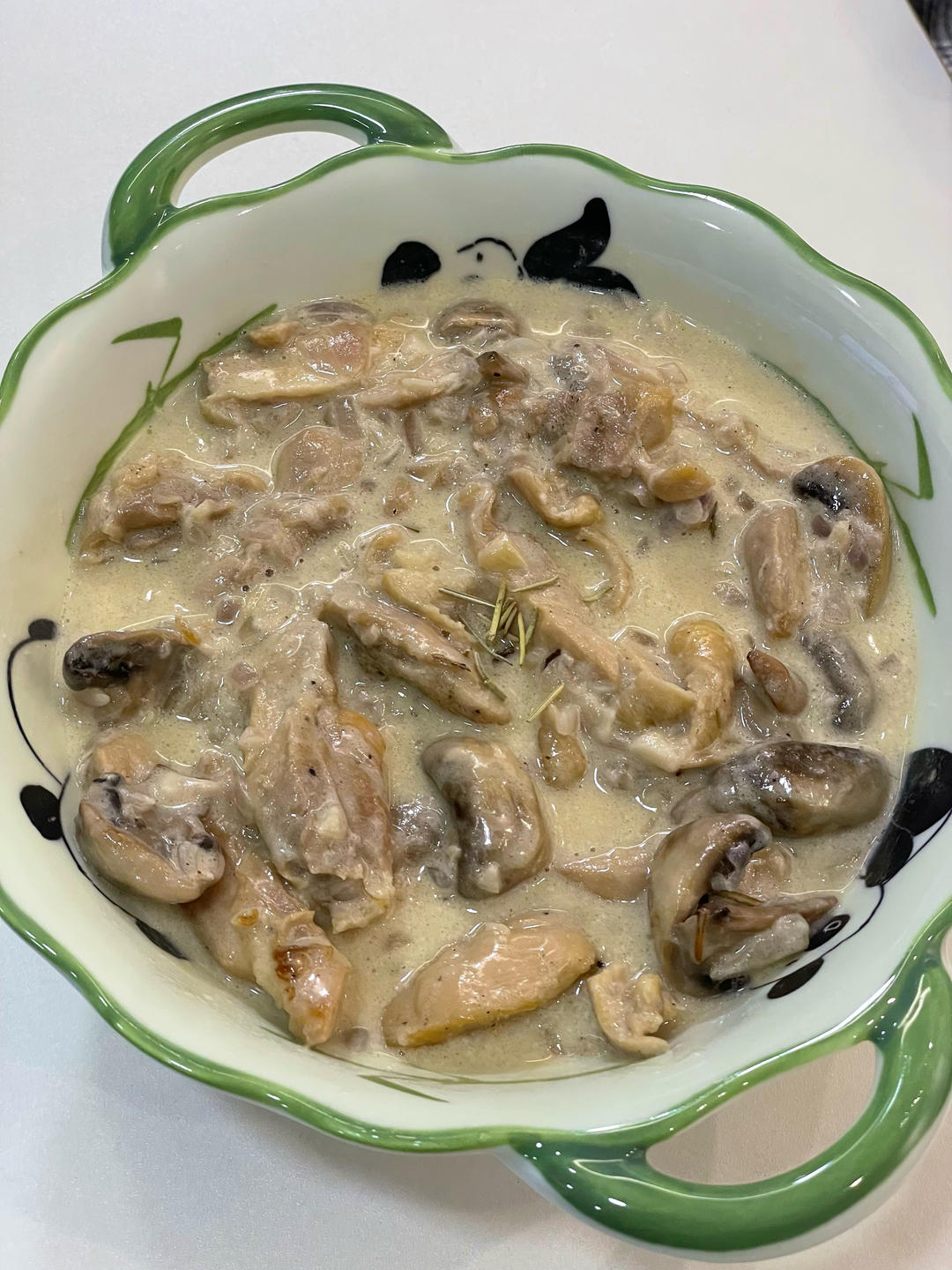 奶油蘑菇炖鸡 零基础简易西餐