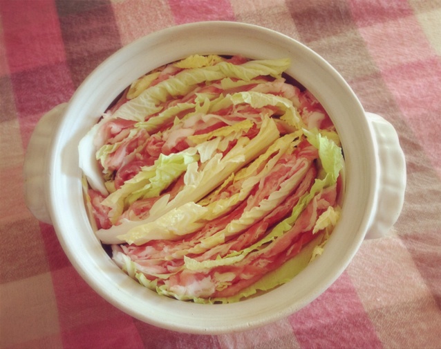豚バラ白菜鍋（五花肉白菜锅）