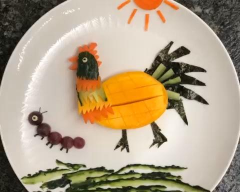 果蔬拼盘——早起的鸟儿有虫吃的做法