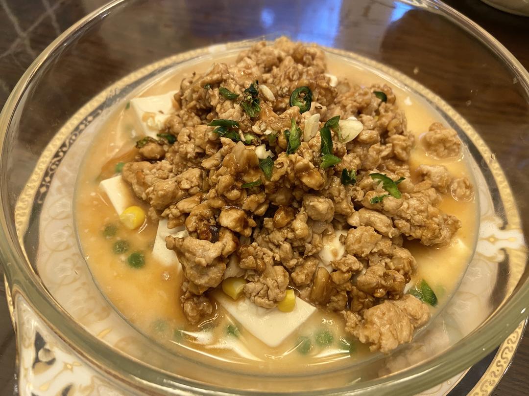 减肥天堂【鸡胸肉酱蒸蛋白豆腐】❗️满口留香的做法