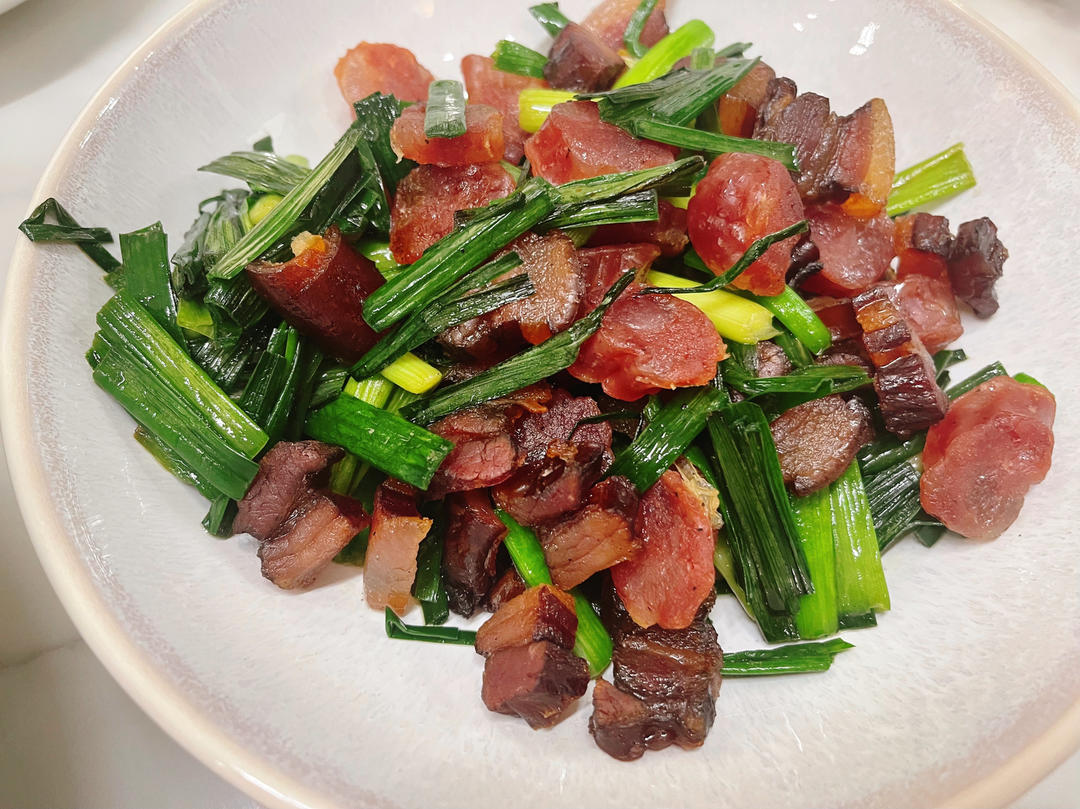 蒜苗炒腊肉