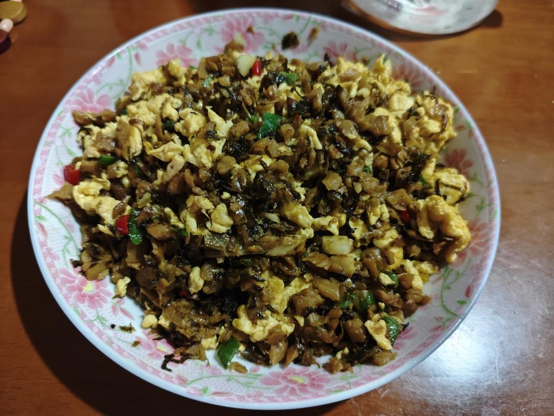 鸡蛋炒外婆菜(下饭菜)