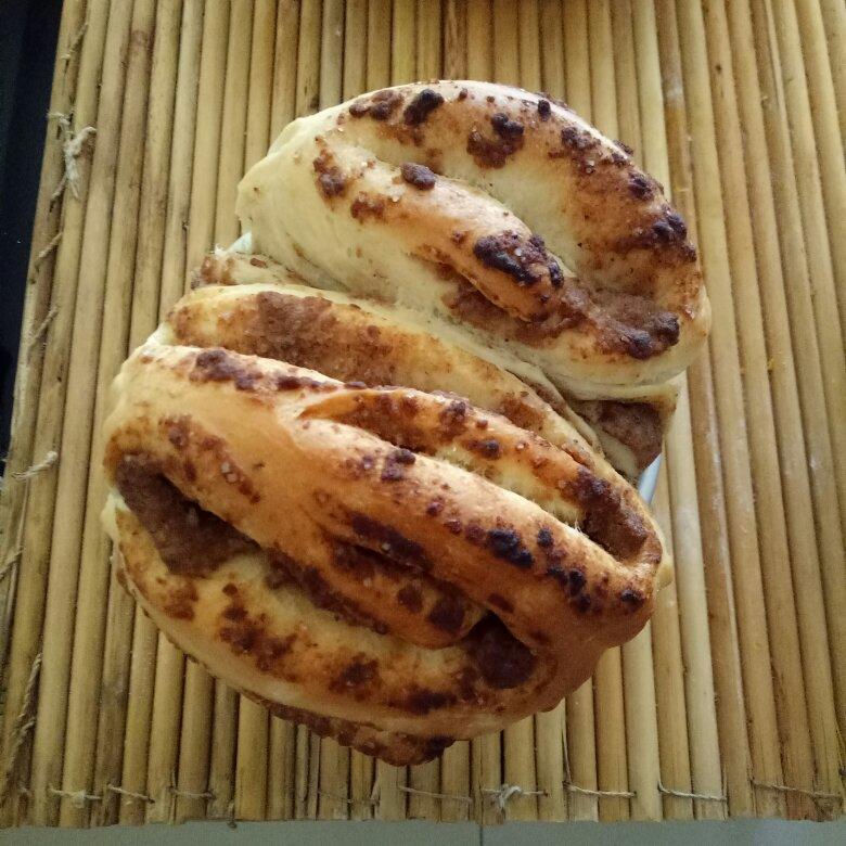 小时候食堂的玫瑰豆沙酥馍（饼）