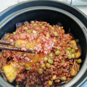 肉沫茄子煲的做法 步骤12