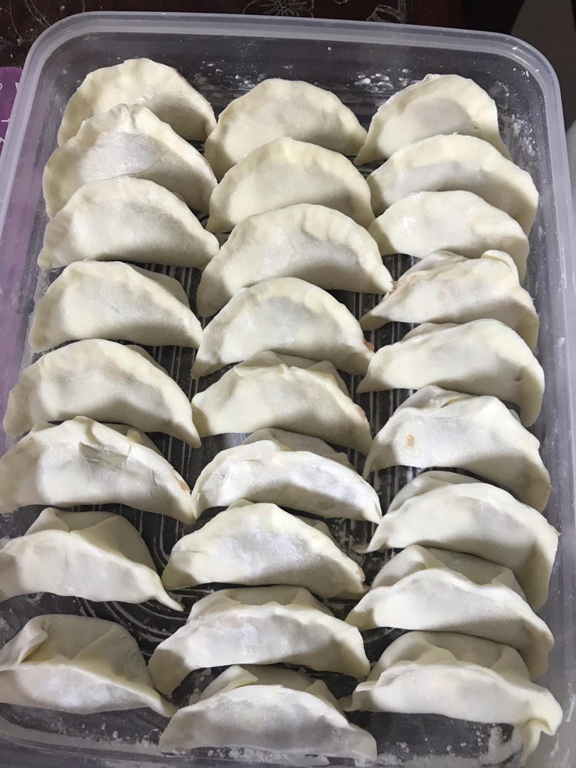 基础饺子的包法