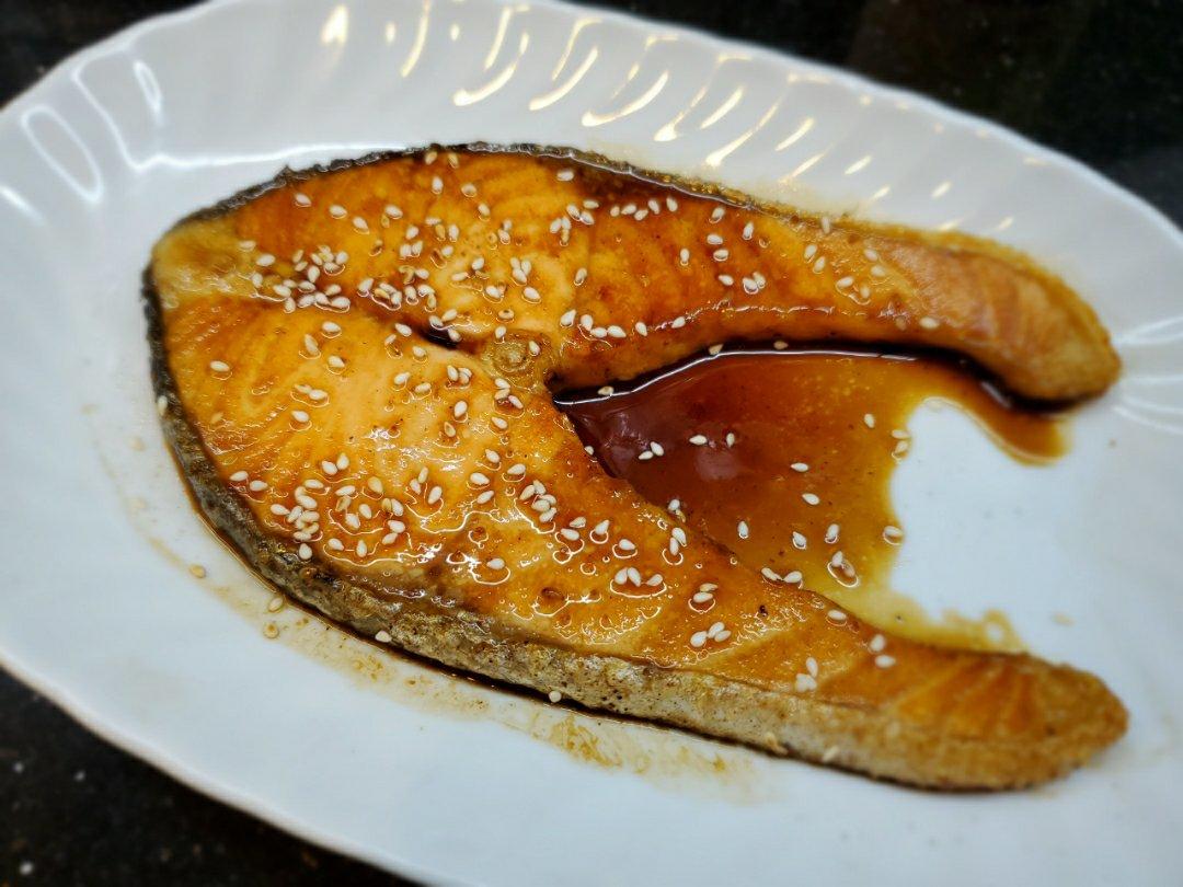 照烧三文鱼芦笋