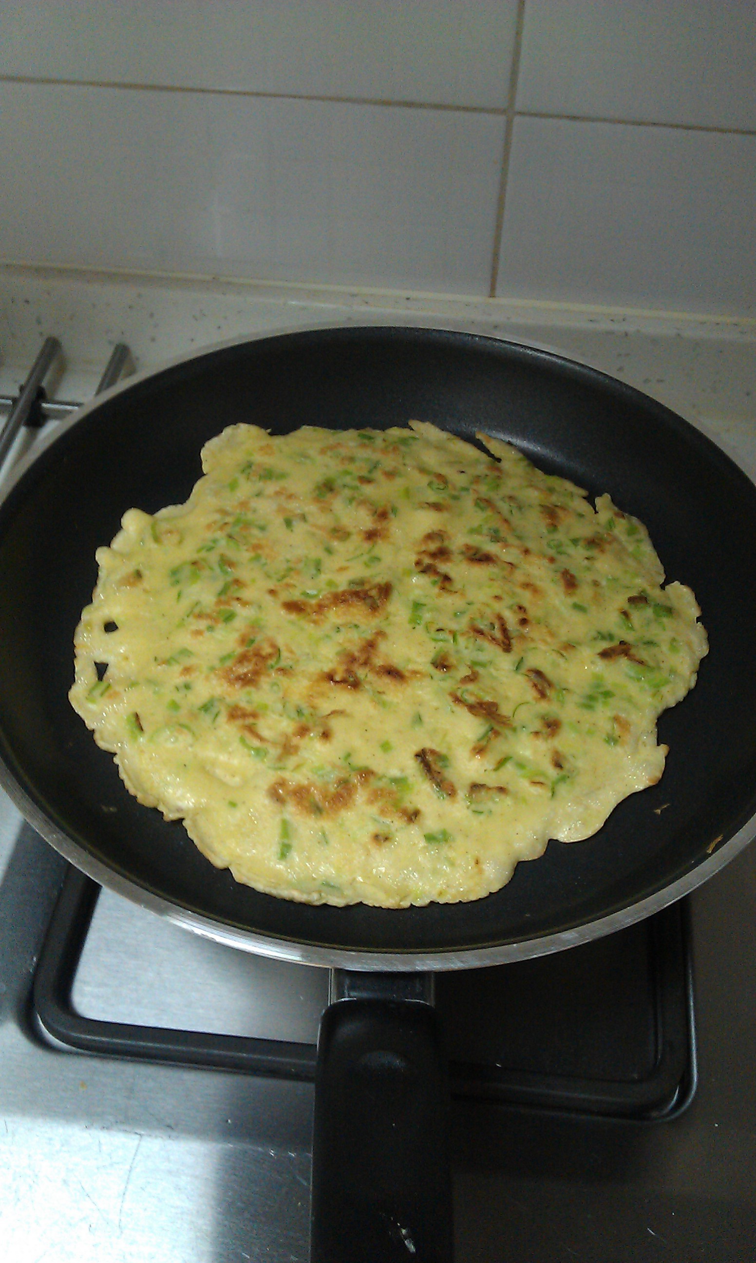 鱼鱼_h做的葱花鸡蛋饼