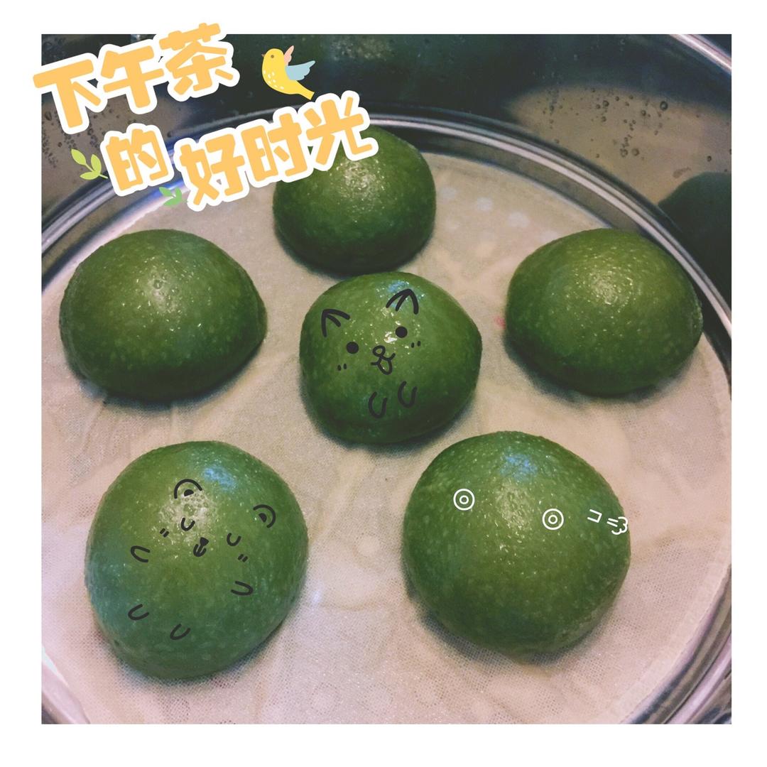 网红青团～～咸蛋黄肉松青团