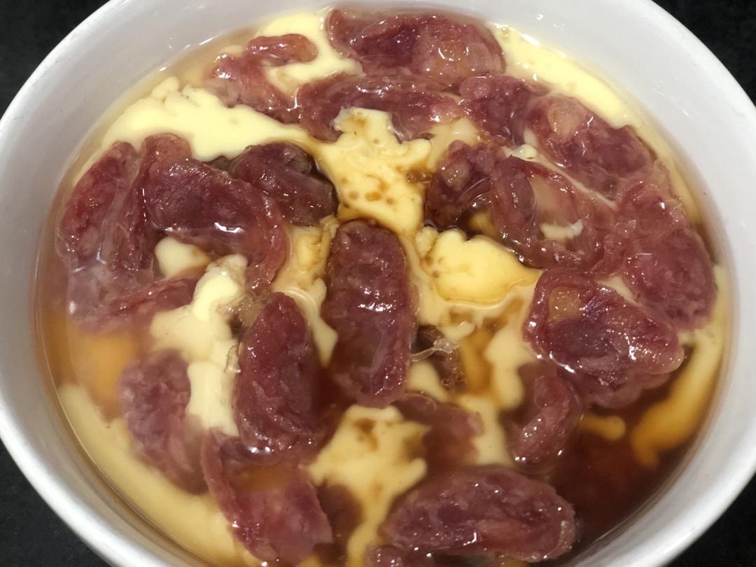 腊肠蒸蛋