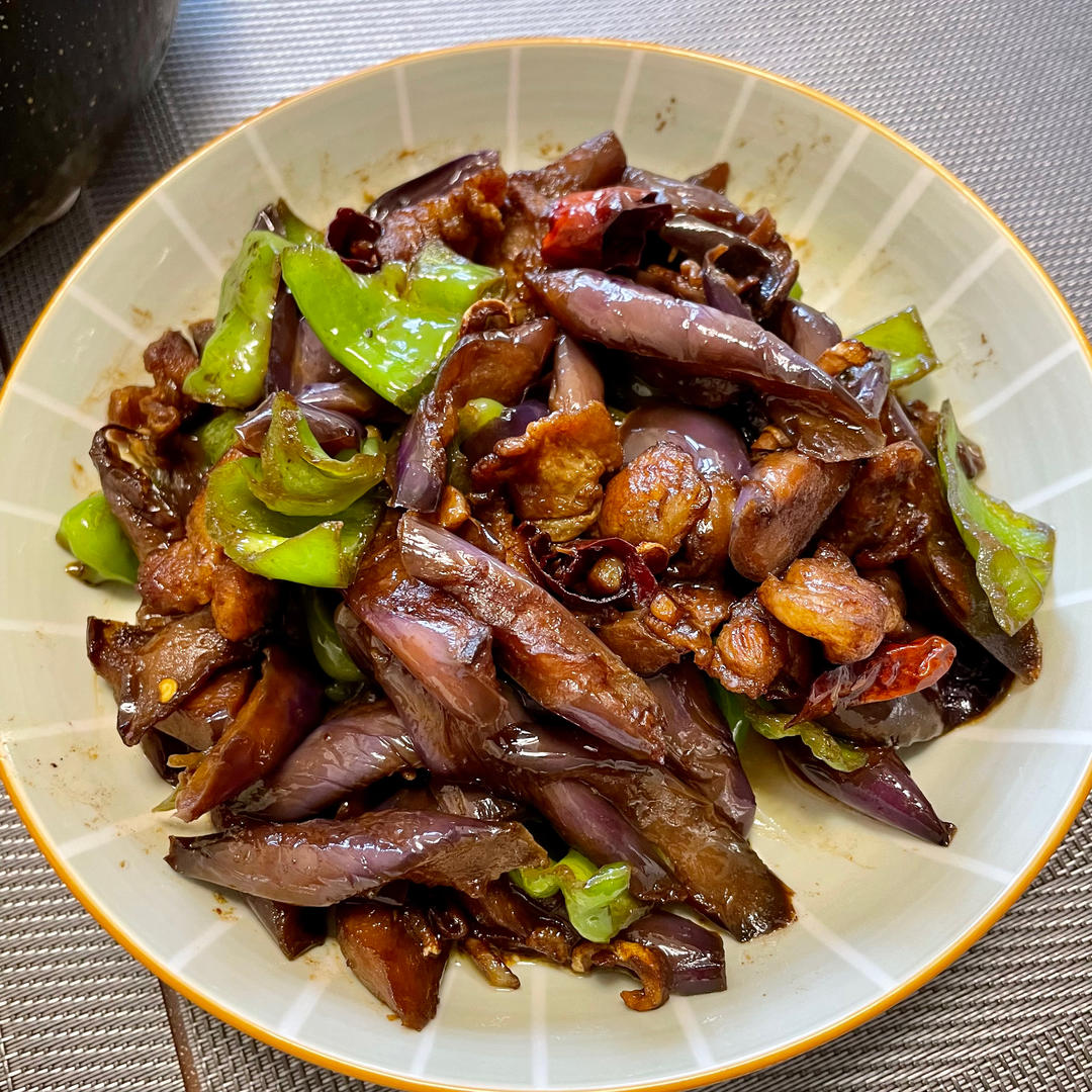 少油版茄子炒肉