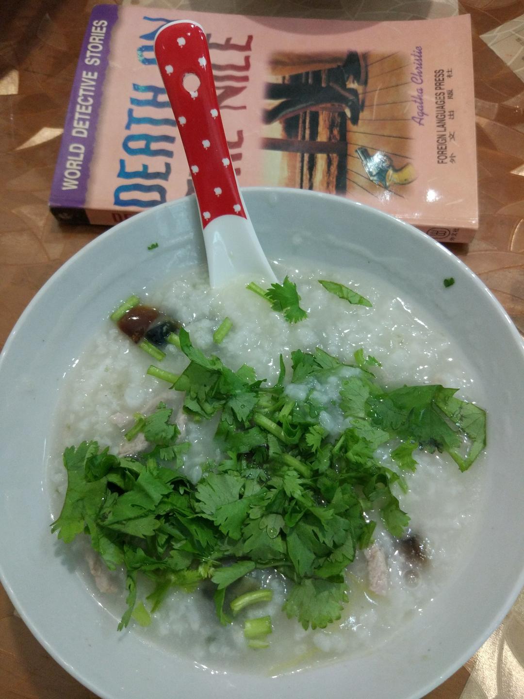 十五分钟快手之香滑皮蛋瘦肉粥(附五分钟电饭煲电压力锅更快捷方法)