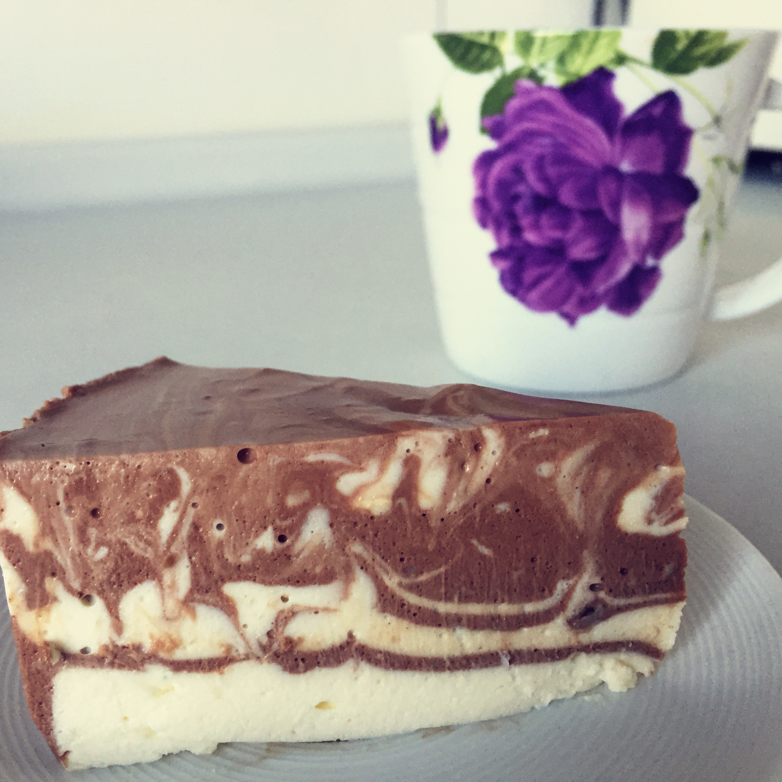 摩卡大理石冻芝士蛋糕