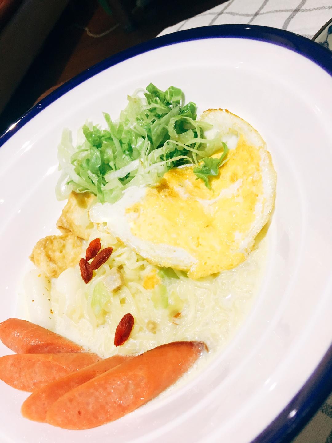 牛奶泡面