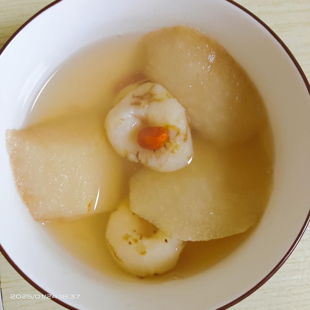 消食止咳润肺荸荠雪梨汤（马蹄雪梨汤）