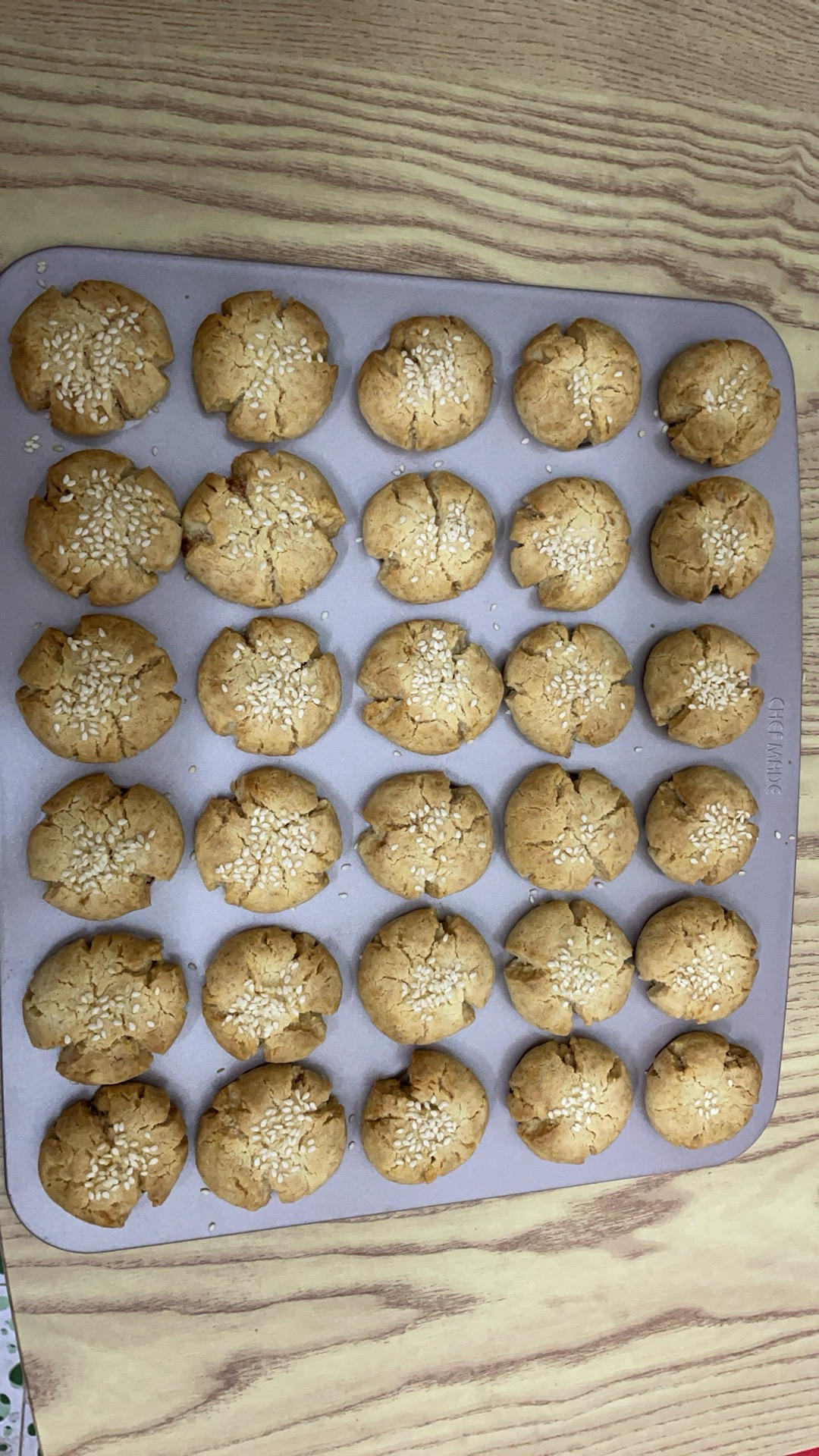 宫廷桃酥 入口即化 无泡打粉无猪油版本 附自然开裂整形视频