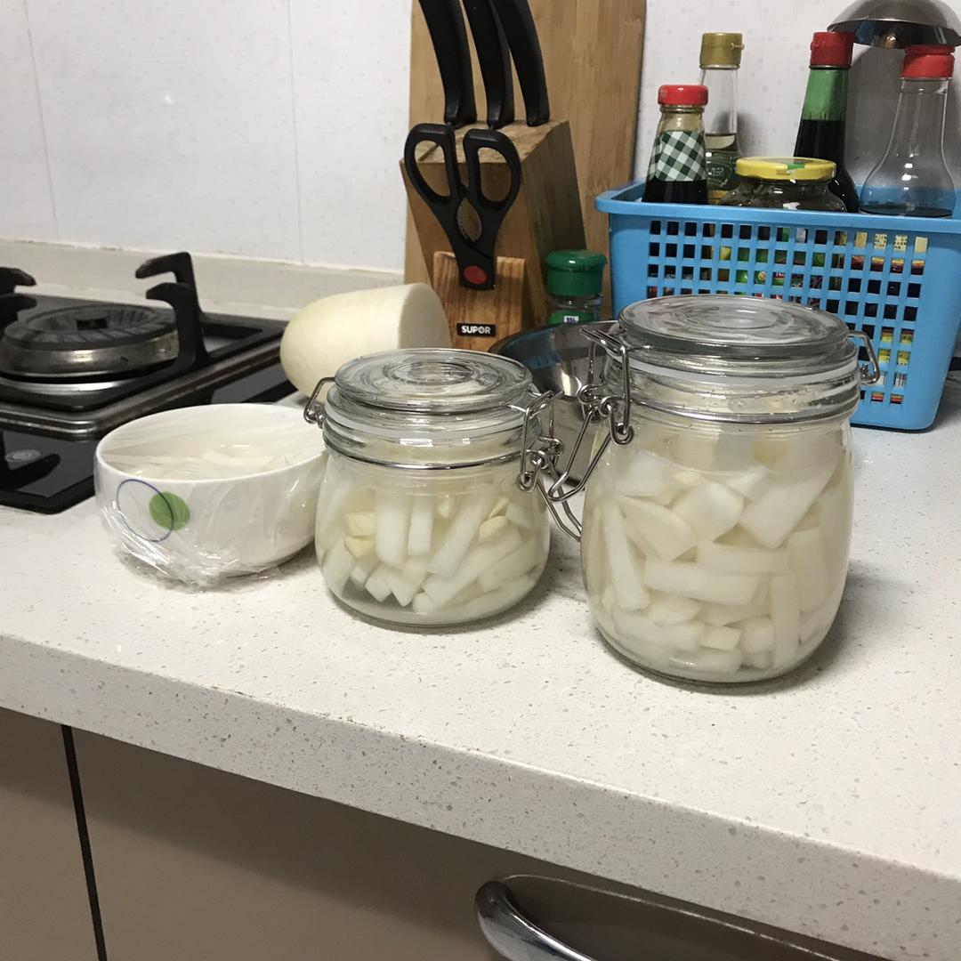 酸甜脆爽腌萝卜