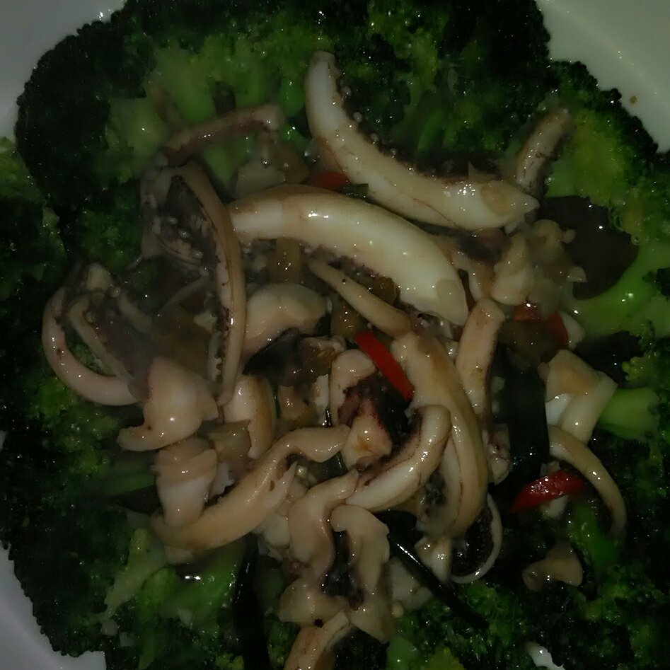 杏鲍菇扣西兰花