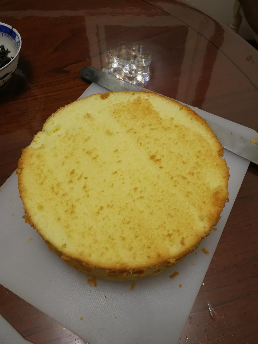 八寸戚风蛋糕（生日蛋糕坯）附六寸配单