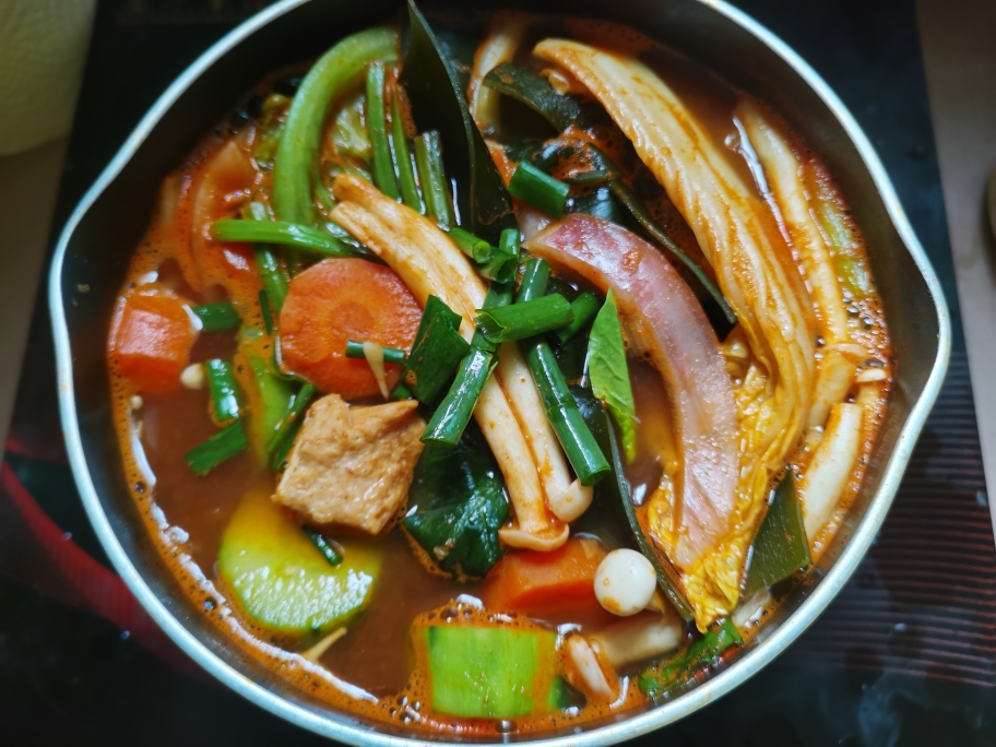 减脂韩式辣酱汤的做法