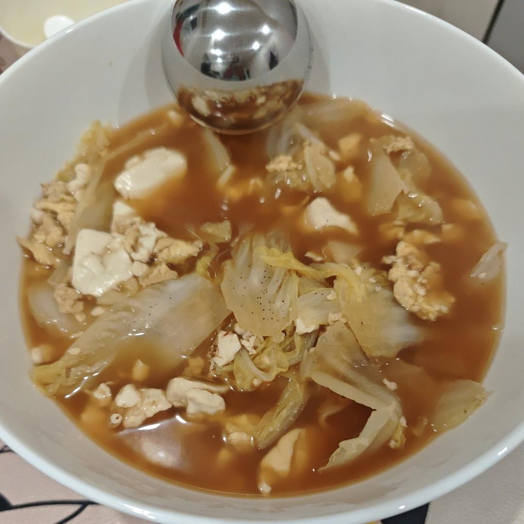 冬季最爱的家常菜！大白菜炖大豆腐或干豆腐
