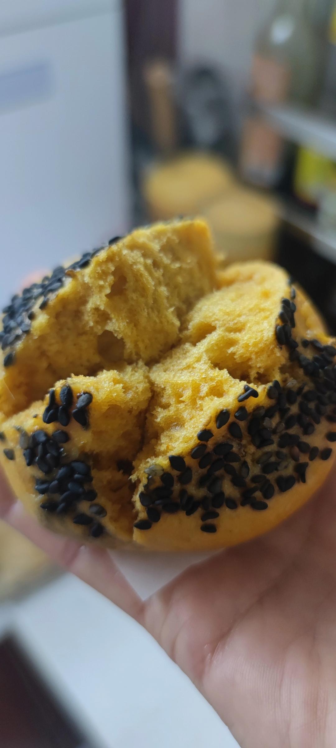 金灿灿的胡萝卜开花馒头💯自然爆口不藏私教程