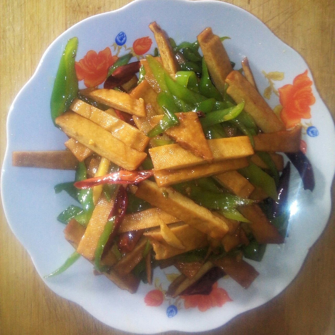 青椒炒豆腐干
